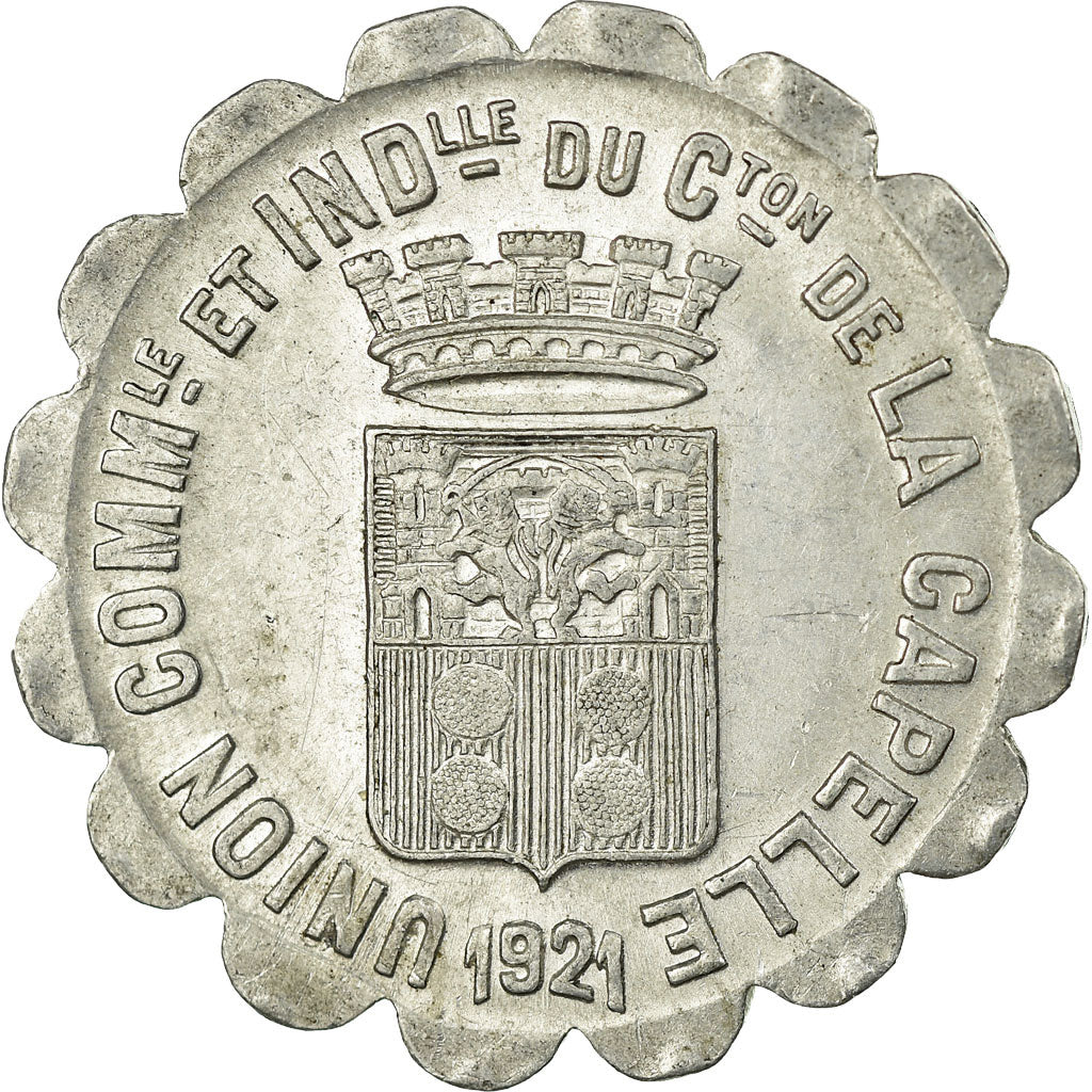 Moneta, Francia, Union Commerciale et Industrielle, La Capelle, 10 Centimes