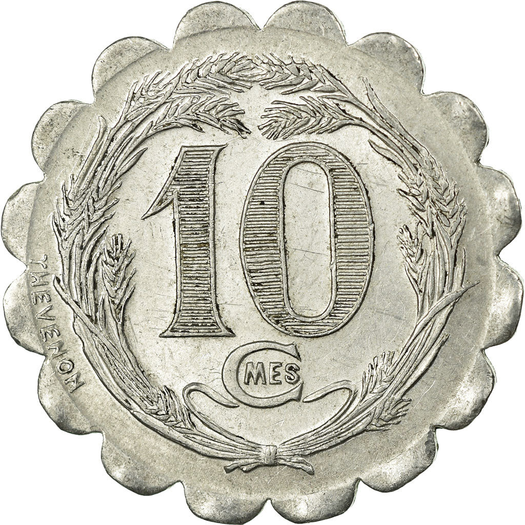 Moneta, Francia, Union Commerciale et Industrielle, La Capelle, 10 Centimes
