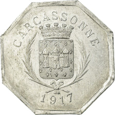 Coin, France, Union des Commerçants, Carcassonne, 25 Centimes, 1917, AU(50-53)