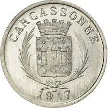 Coin, France, Union des Commerçants, Carcassonne, 5 Centimes, 1917, AU(55-58)
