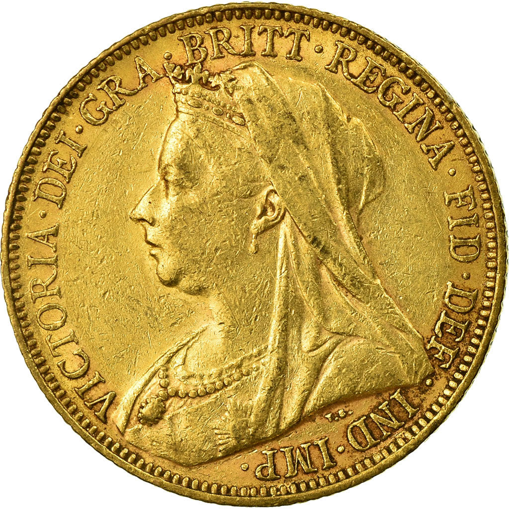 Coin, Australia, Victoria, Sovereign, 1900, Melbourne, AU(50-53), Gold, KM:13