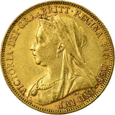 Coin, Australia, Victoria, Sovereign, 1900, Melbourne, AU(50-53), Gold, KM:13