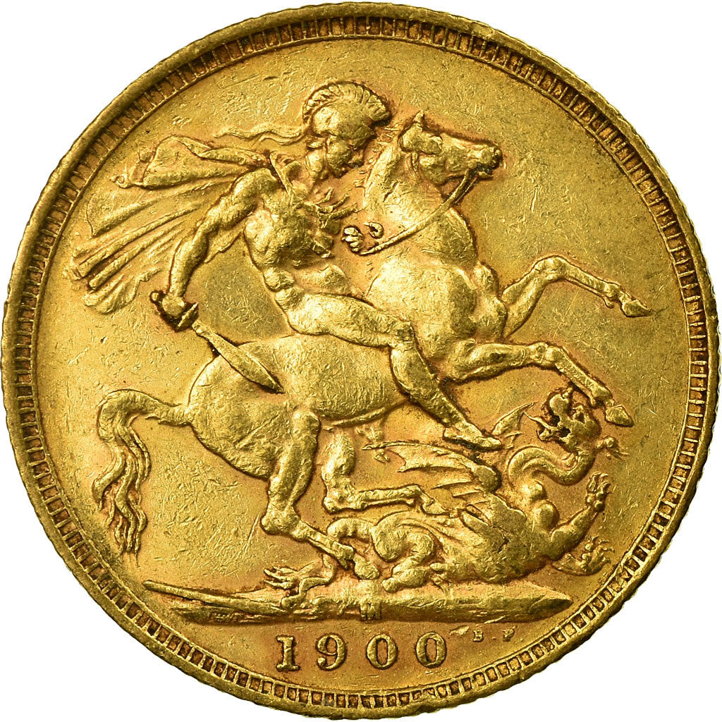 Coin, Australia, Victoria, Sovereign, 1900, Melbourne, AU(50-53), Gold, KM:13