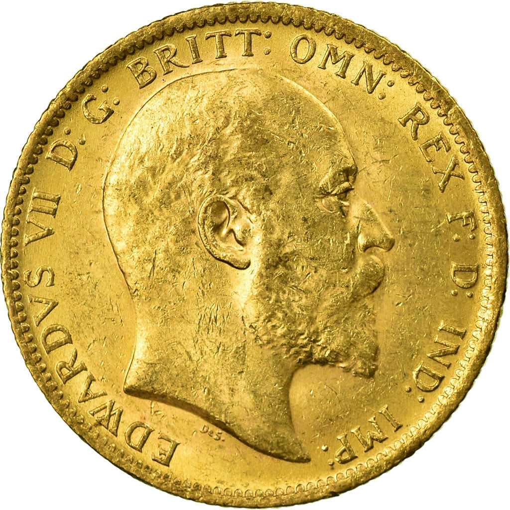 Coin, Australia, Edward VII, Sovereign, 1906, Sydney, MS(63), Gold, KM:15