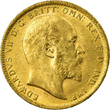 Coin, Australia, Edward VII, Sovereign, 1906, Sydney, MS(63), Gold, KM:15