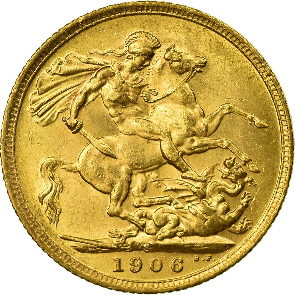 Coin, Australia, Edward VII, Sovereign, 1906, Sydney, MS(63), Gold, KM:15