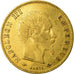 Moneda, Francia, Napoleon III, 5 Francs, 1859, Paris, BC+, Oro, KM:787.1