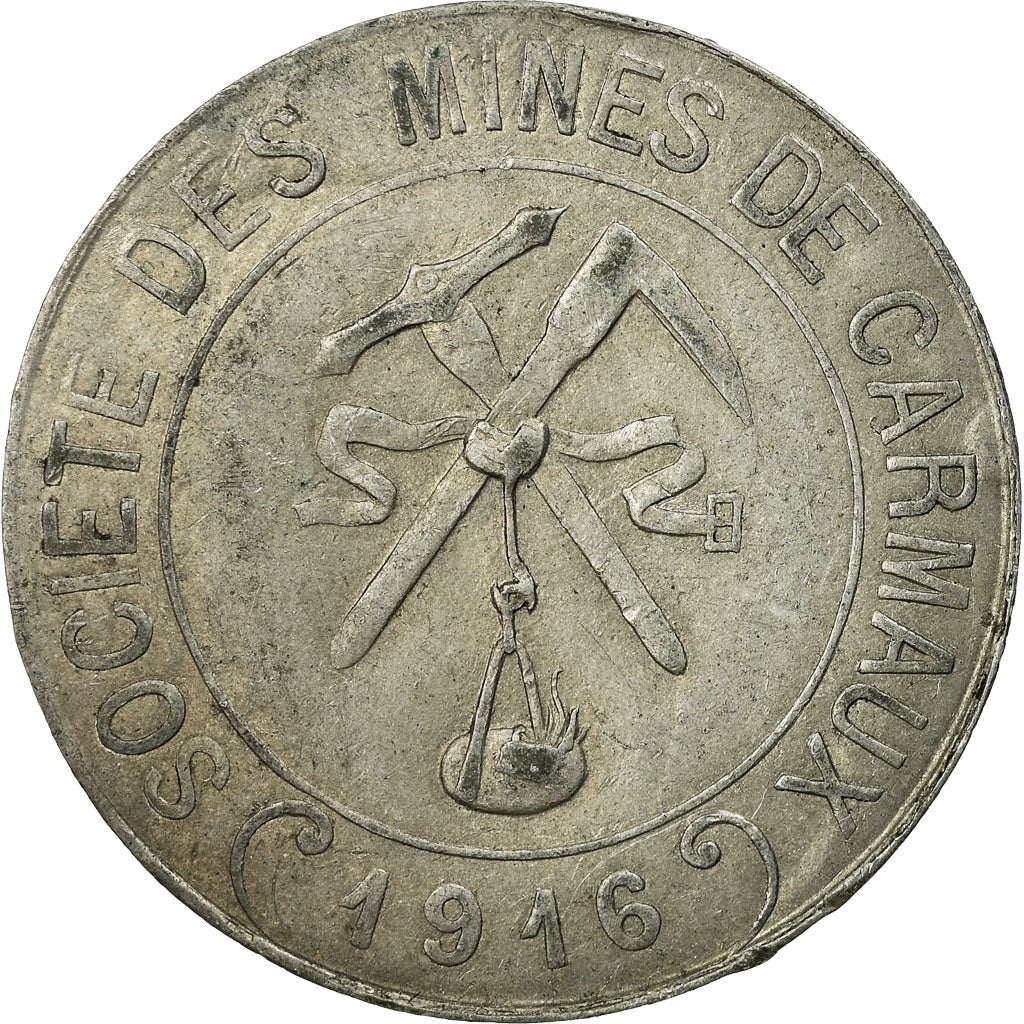 Monnaie, France, Société des Mines, Carmaux, 10 Centimes, 1916, TTB