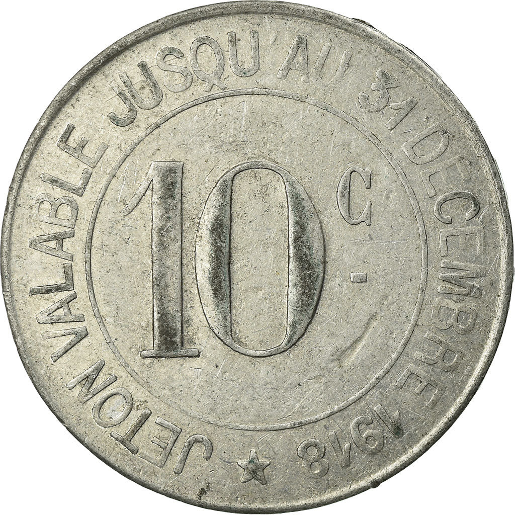 Monnaie, France, Société des Mines, Carmaux, 10 Centimes, 1916, TTB
