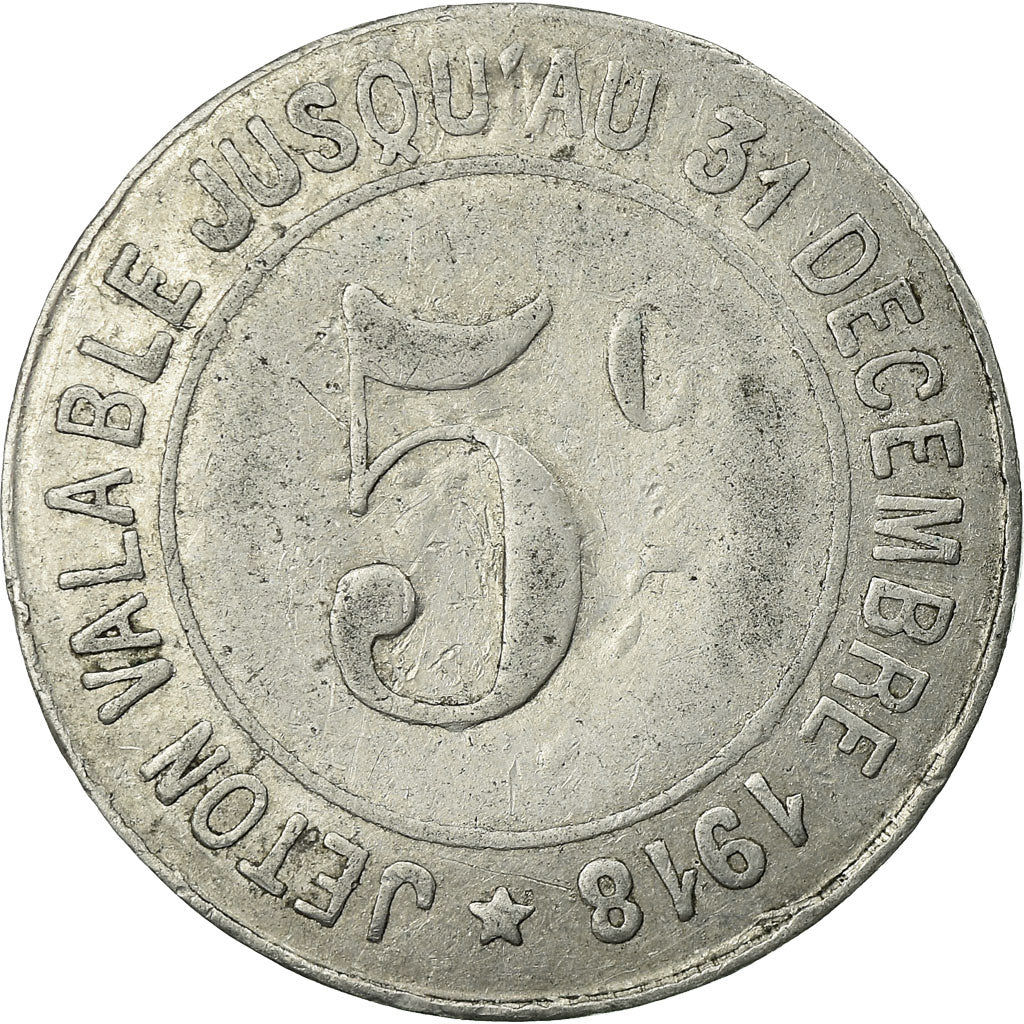 Münze, Frankreich, Société des Mines, Carmaux, 5 Centimes, 1916, SS