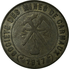 Munten, Frankrijk, Société des Mines, Carmaux, 10 Centimes, 1917, ZF, Zinc