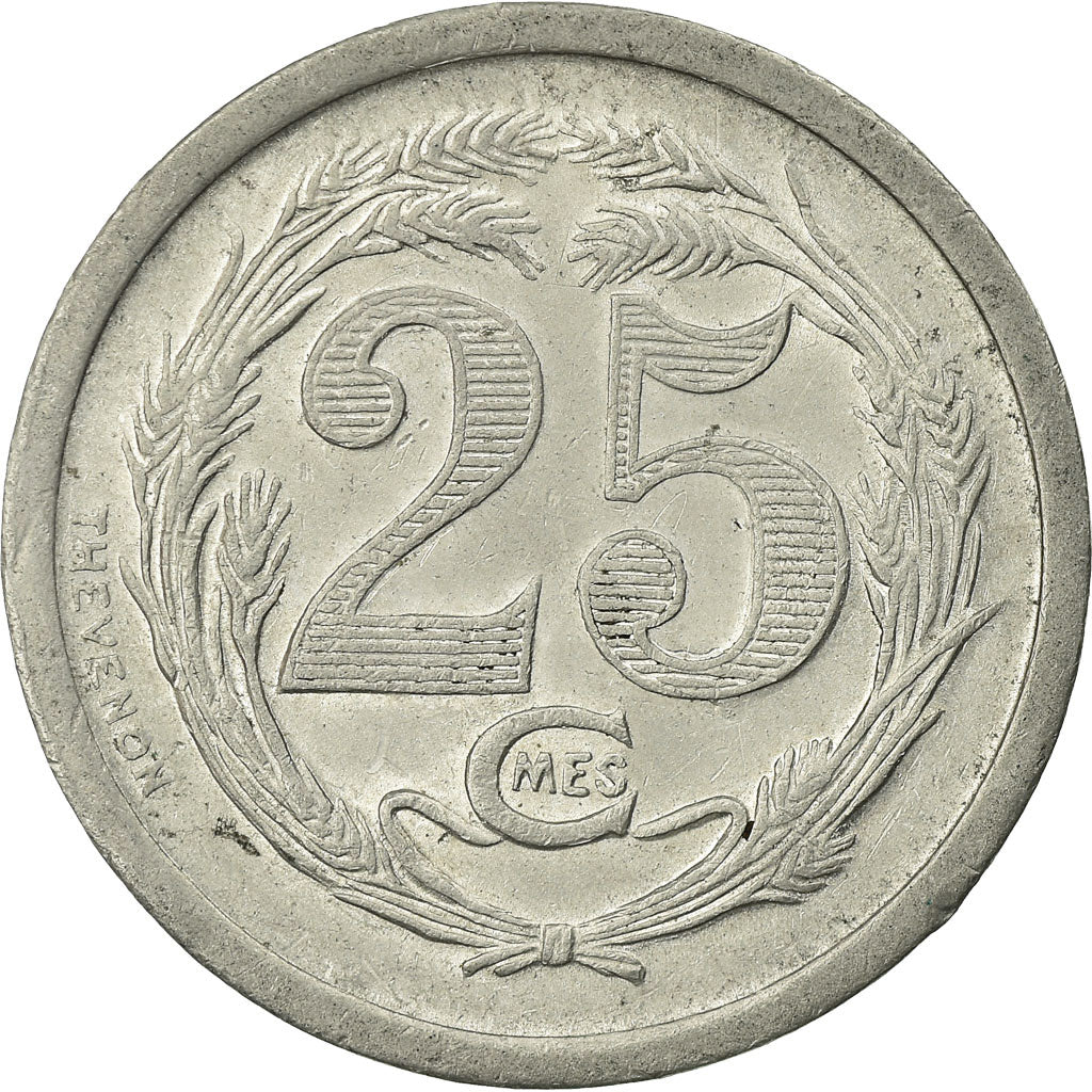 Münze, Frankreich, Syndicats des Hôtels et Cafés, Carpentras, 25 Centimes