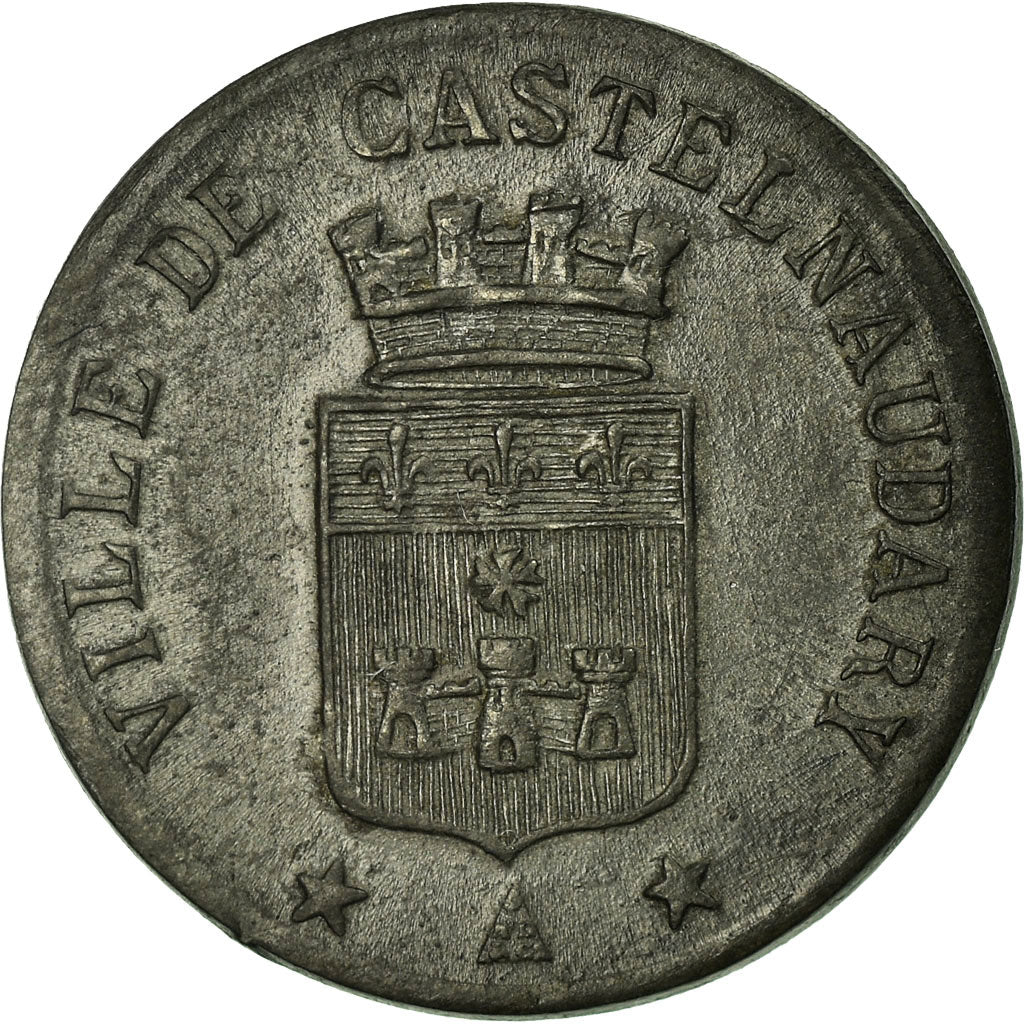 Coin, France, Union des Commerçants, Castelnaudary, 5 Centimes, 1917