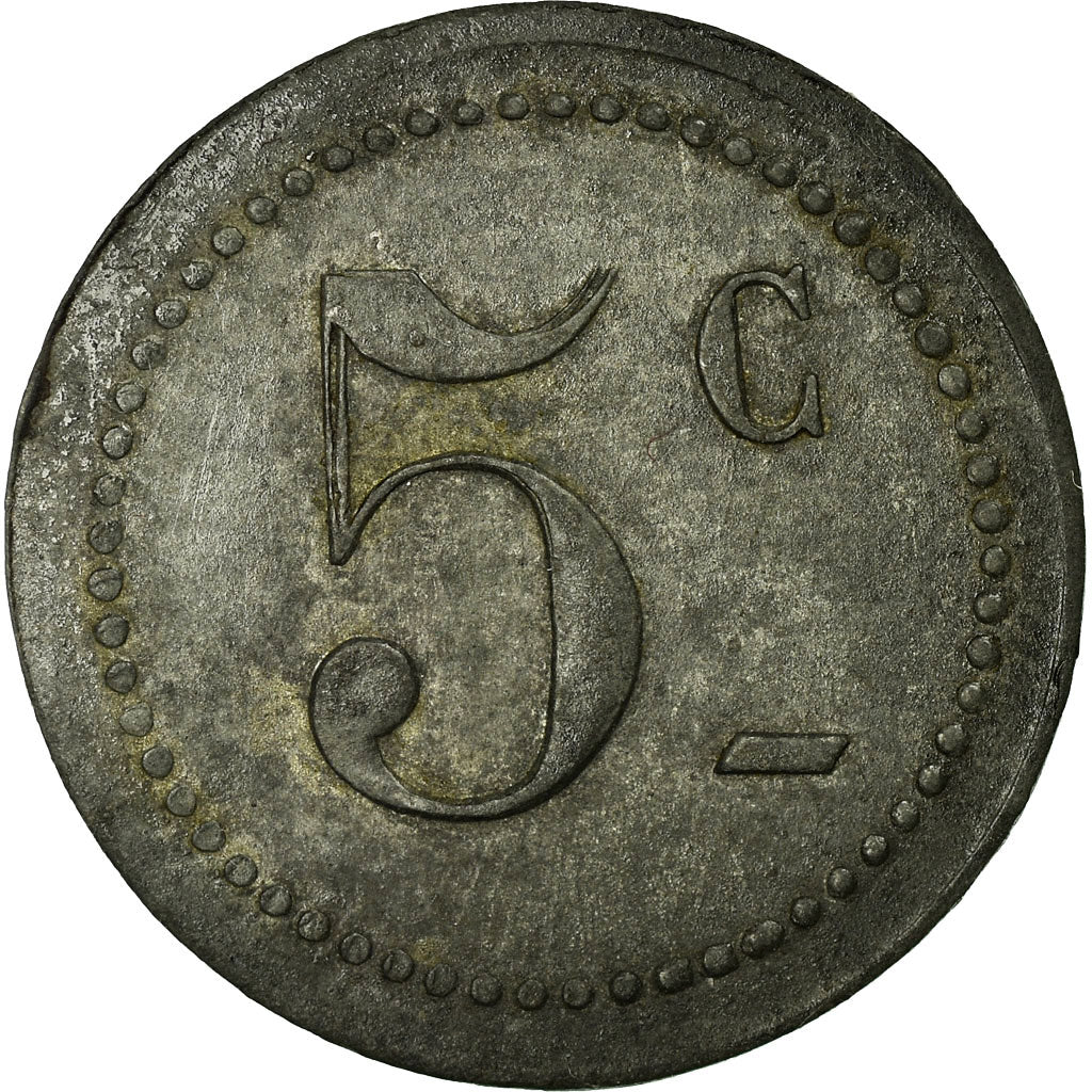 Münze, Frankreich, Ville de Castres, Castres, 5 Centimes, SS+, Zinc
