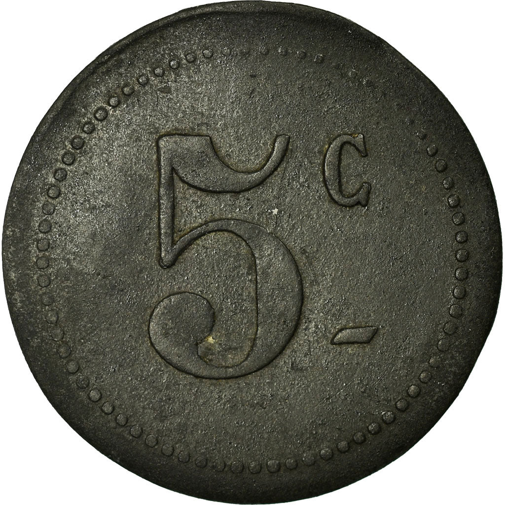 Coin, France, Ville de Castres, Castres, 5 Centimes, EF(40-45), Zinc