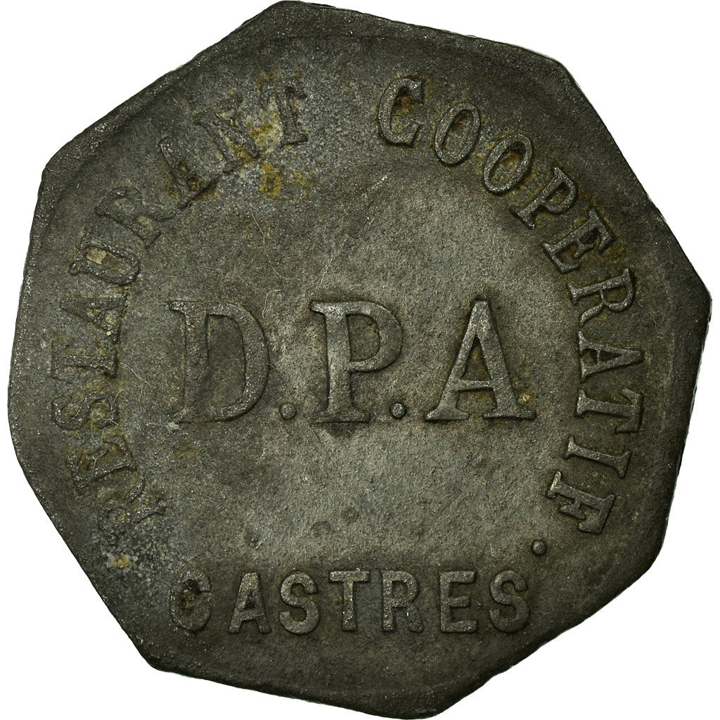 Coin, France, Restaurant Coopératif D.P.A, Castres, 25 Centimes, EF(40-45)