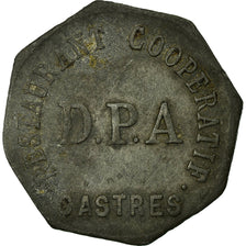 Coin, France, Restaurant Coopératif D.P.A, Castres, 25 Centimes, EF(40-45)
