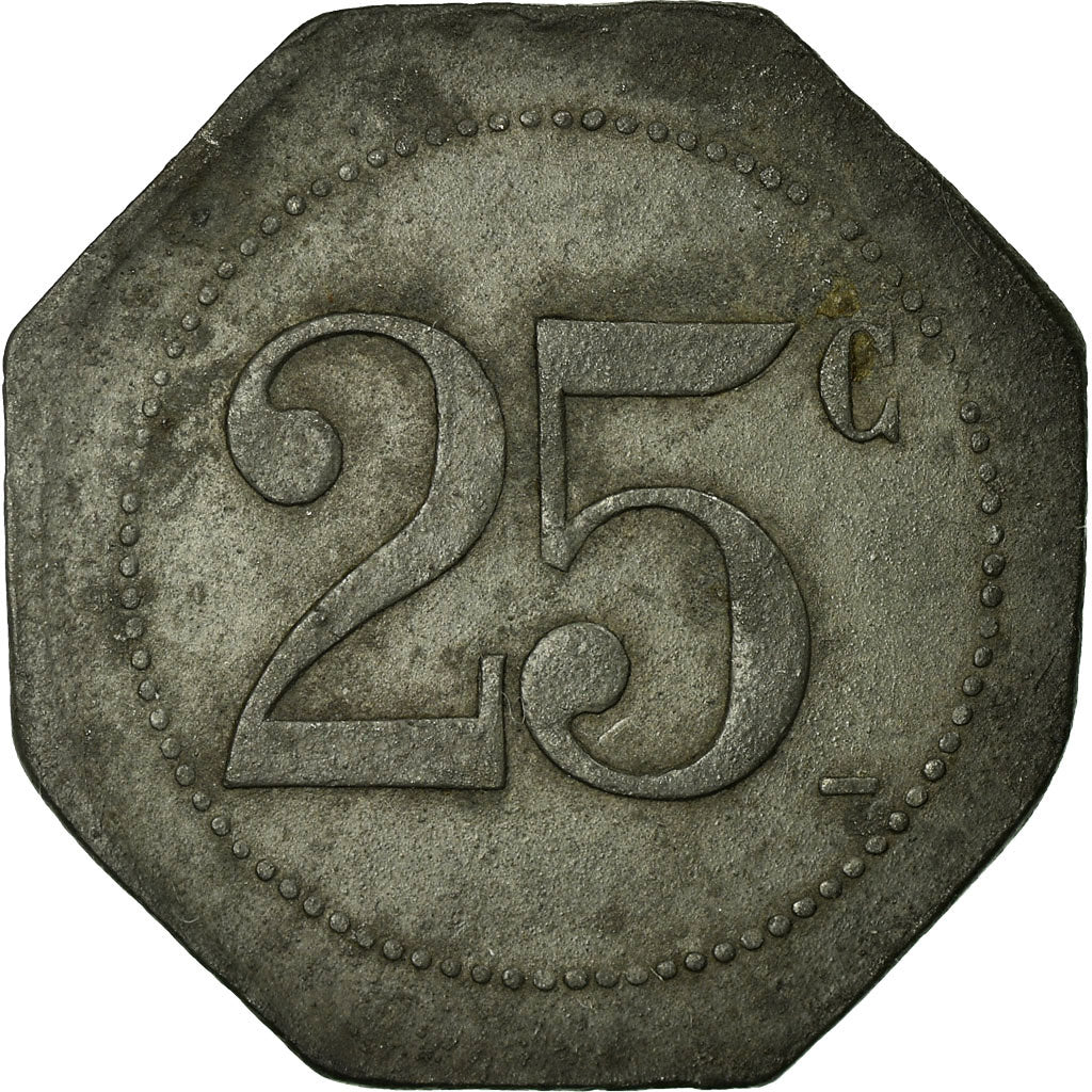Coin, France, Restaurant Coopératif D.P.A, Castres, 25 Centimes, EF(40-45)