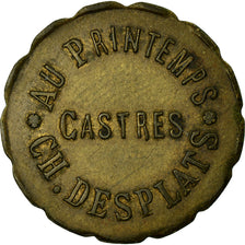 Coin, France, Au Printemps, Ch. DESPLATS, Castres, 10 Centimes, AU(50-53)