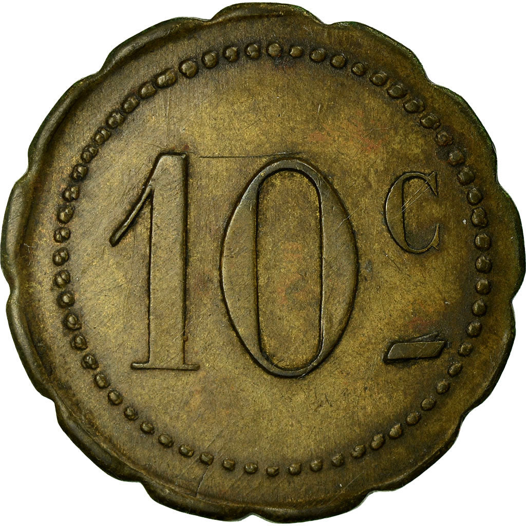 Coin, France, Au Printemps, Ch. DESPLATS, Castres, 10 Centimes, AU(50-53)
