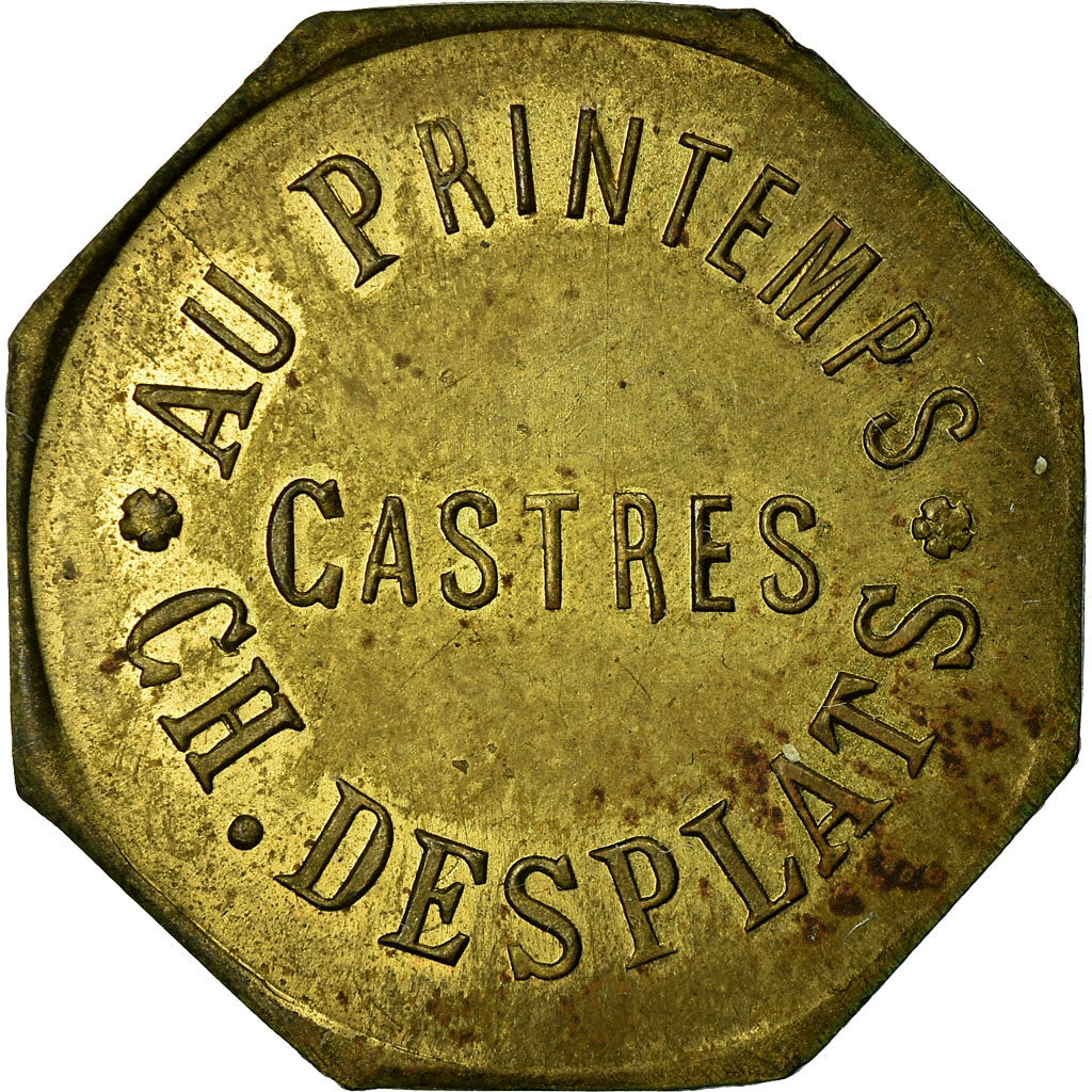 Coin, France, Au Printemps, Ch. DESPLATS, Castres, 25 Centimes, AU(55-58)