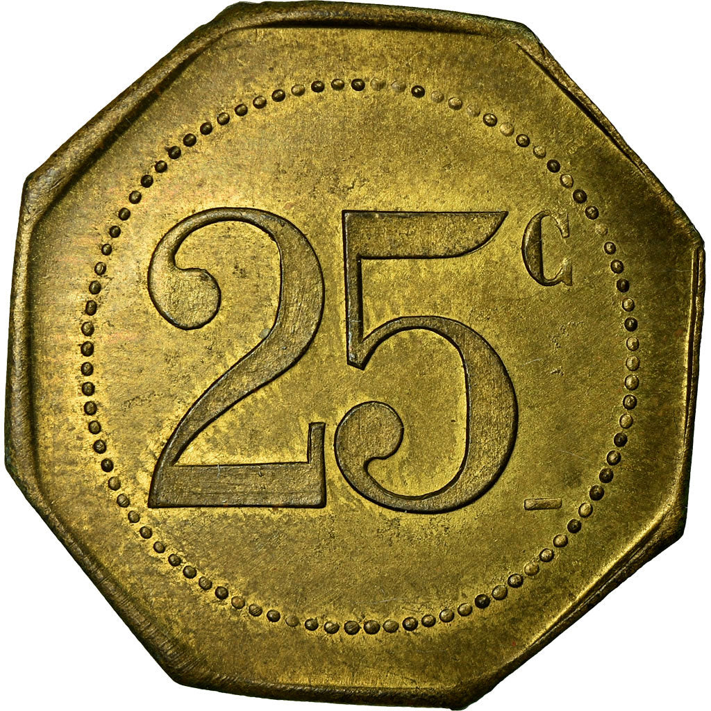 Coin, France, Au Printemps, Ch. DESPLATS, Castres, 25 Centimes, AU(55-58)