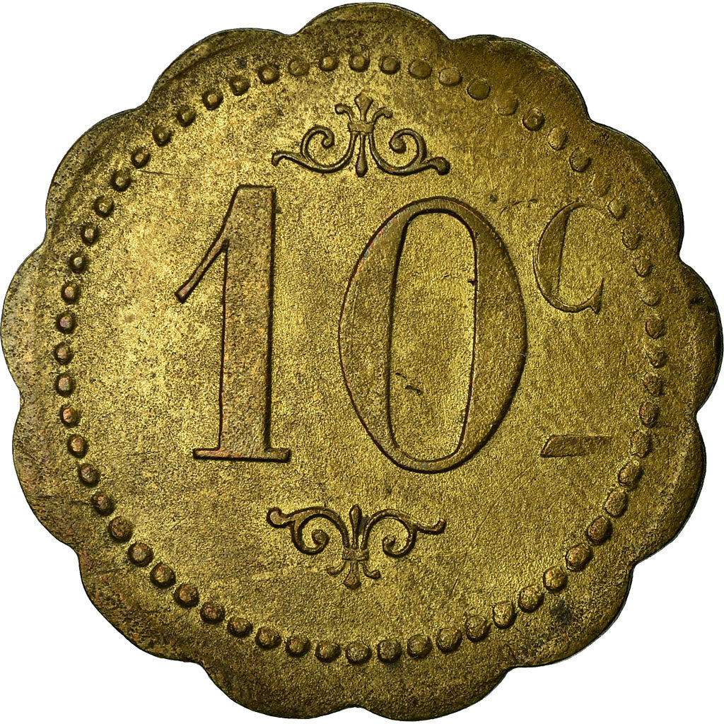 Coin, France, Restaurant Coopératif D.P.A, Castres, 10 Centimes, EF(40-45)