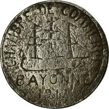 Coin, France, Chambre de Commerce, Bayonne, 5 Centimes, 1917, VF(30-35), Iron