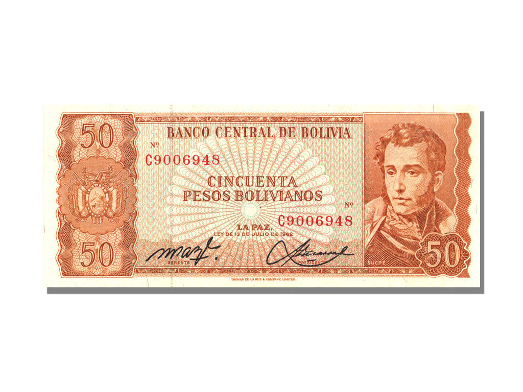 50 Pesos Bolivianos Type Sucre