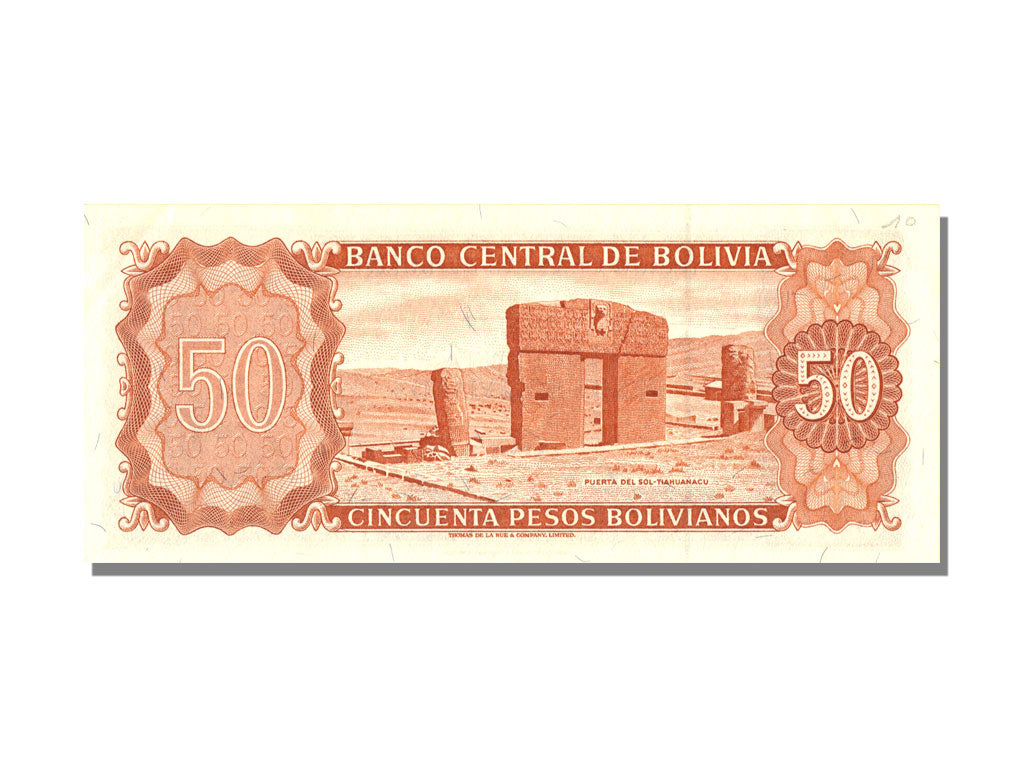 50 Pesos Bolivianos Type Sucre