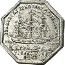 Coin, France, Chambre de Commerce, Bayonne, 10 Centimes, 1920, AU(55-58)
