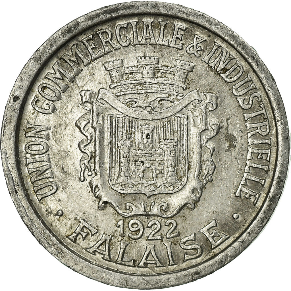 Moneta, Francia, Union Commerciale et Industrielle, Falaise, 5 Centimes, 1922