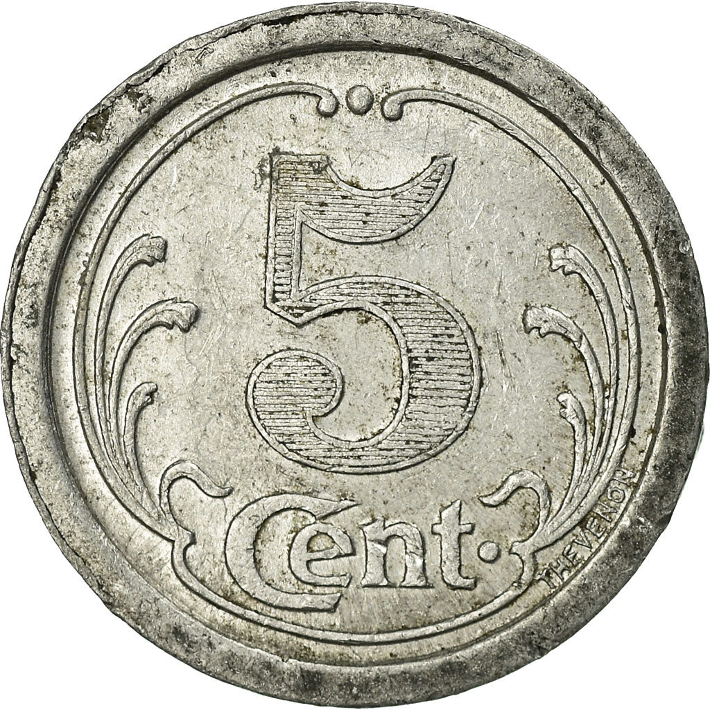 Moneta, Francia, Union Commerciale et Industrielle, Falaise, 5 Centimes, 1922