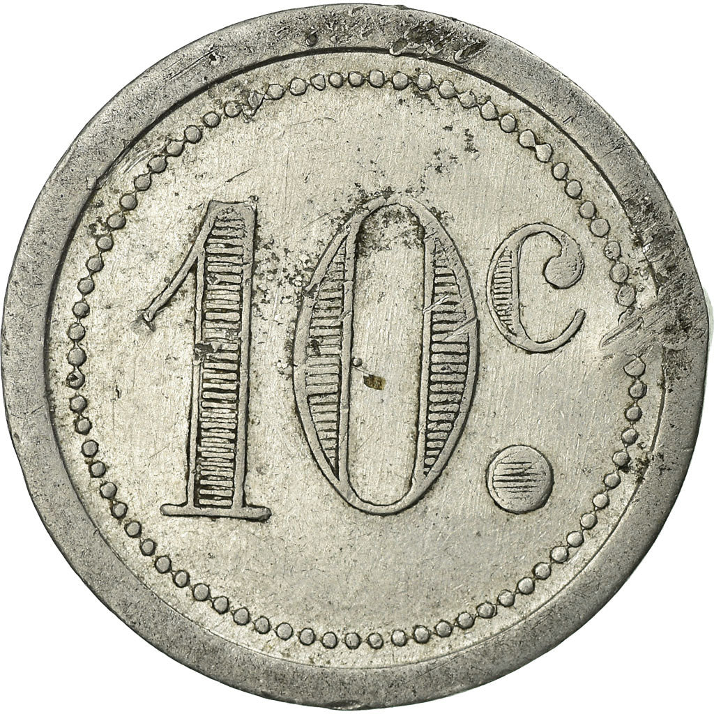 Coin, France, Café Hôtel de la Grille, Florensac, 10 Centimes, EF(40-45)