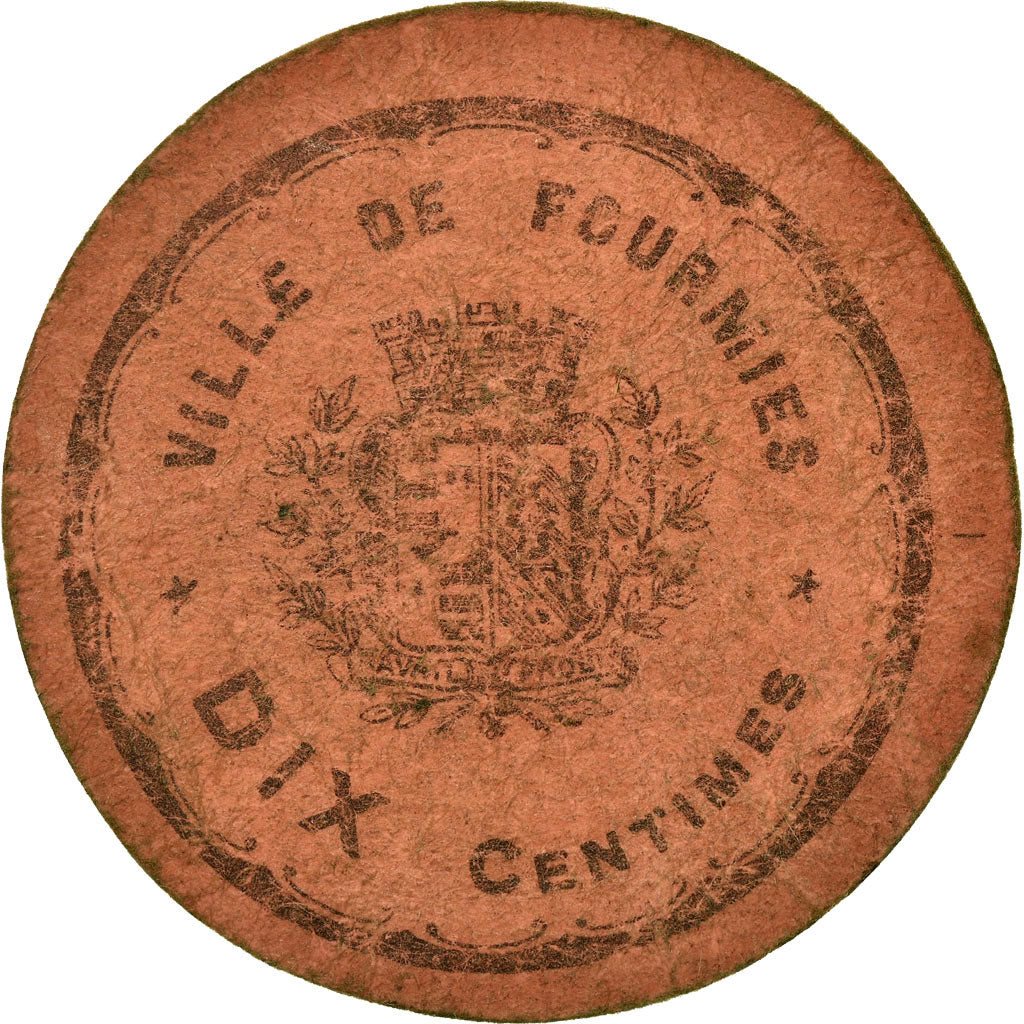 Coin, France, Ville de Fourmies, Fourmies, 10 Centimes, VF(30-35), Cardboard