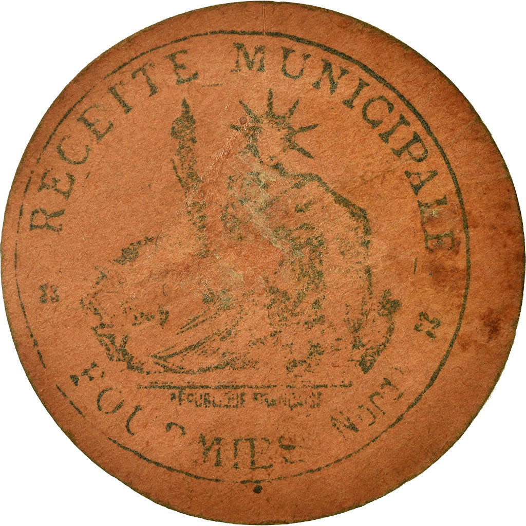 Coin, France, Ville de Fourmies, Fourmies, 5 Centimes, EF(40-45), Cardboard