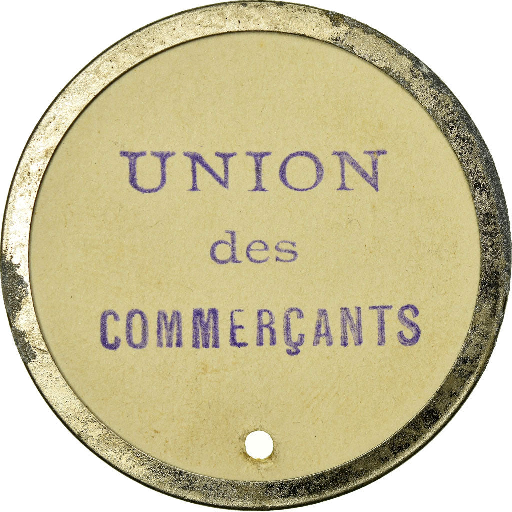 Monnaie, France, Union des Commerçants, Grenade, 25 Centimes, SUP, Carton