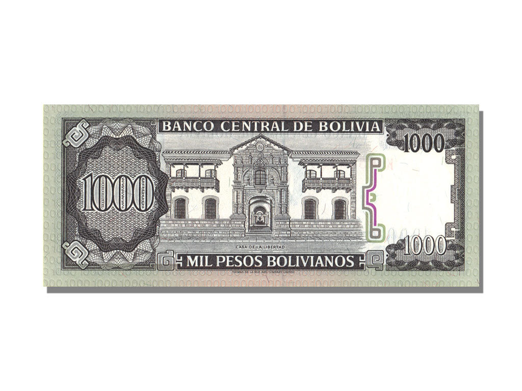 1000 Pesos Bolivianos Type Padilla