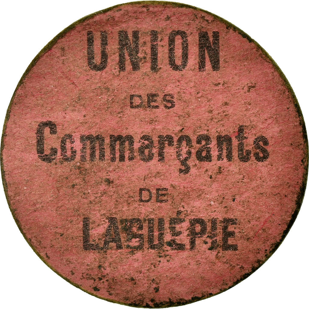 Coin, France, Union des Commerçants, Laguépie, 10 Centimes, EF(40-45)