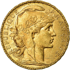 Moneta, Francia, Marianne, 20 Francs, 1899, BB+, Oro, KM:847