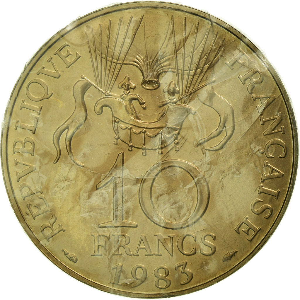 Coin, France, Conquête de l'espace, 10 Francs, 1983, Paris, ESSAI, MS(65-70)