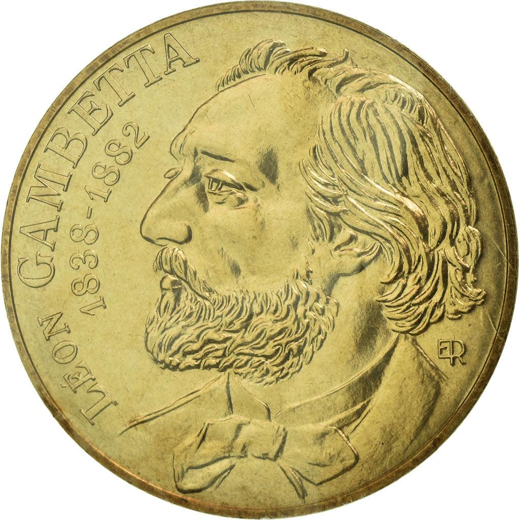 Coin, France, Gambetta, 10 Francs, 1982, ESSAI, MS(65-70), Copper-nickel