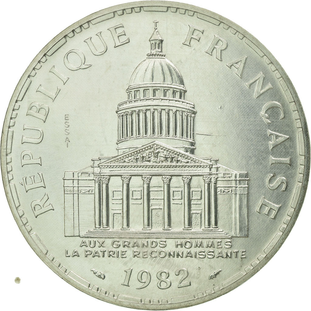 Coin, France, Panthéon, 100 Francs, 1982, Pessac, ESSAI, MS(65-70), Silver