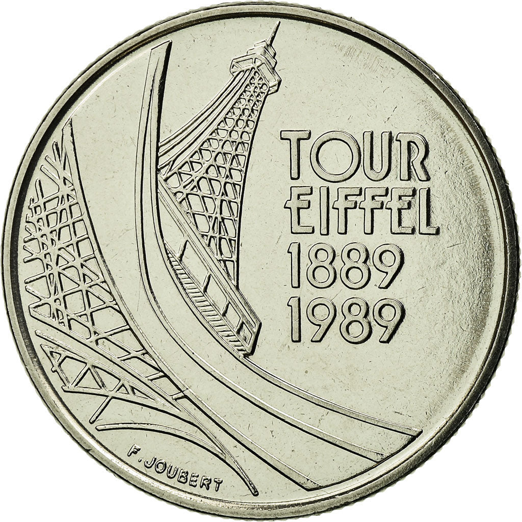 Monnaie, France, Tour Eiffel, 5 Francs, 1989, Paris, ESSAI, FDC, Nickel