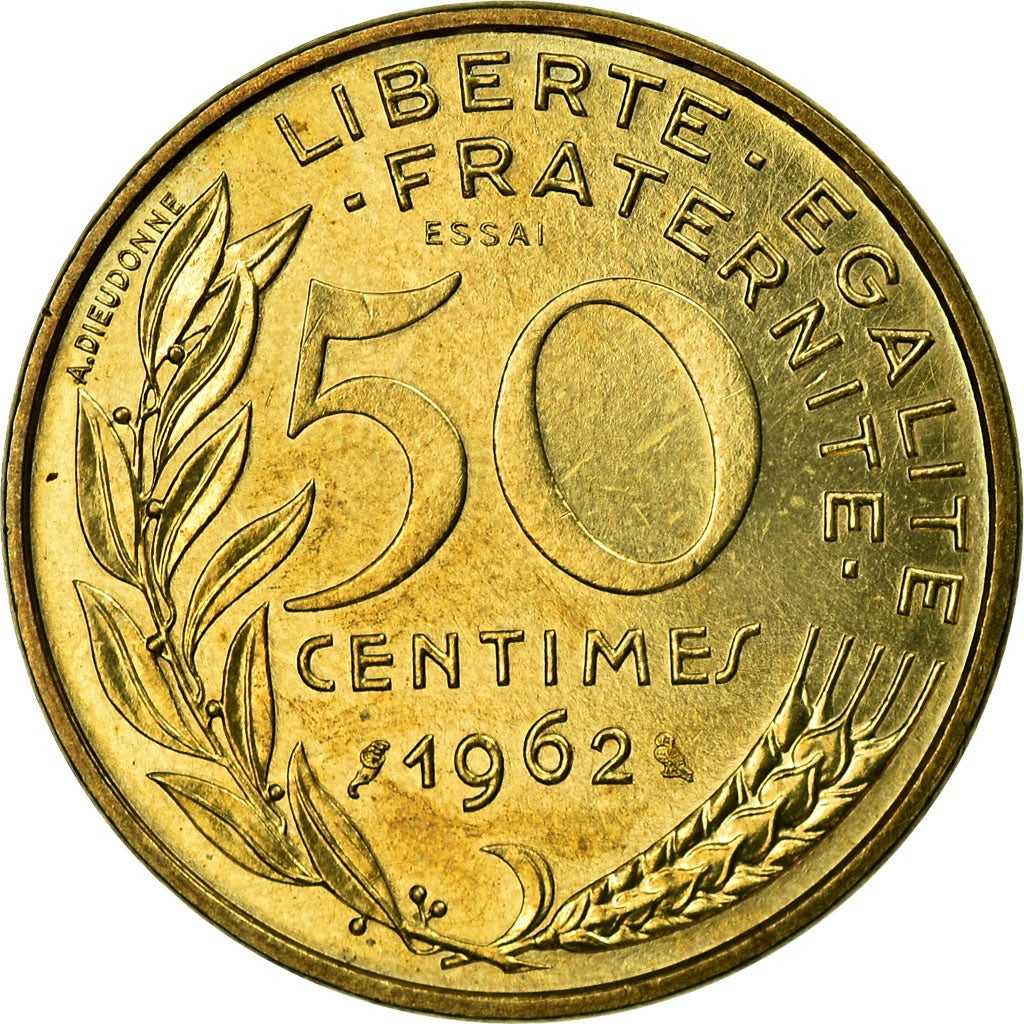 Coin, France, Marianne, 50 Centimes, 1962, Paris, ESSAI, MS(65-70)