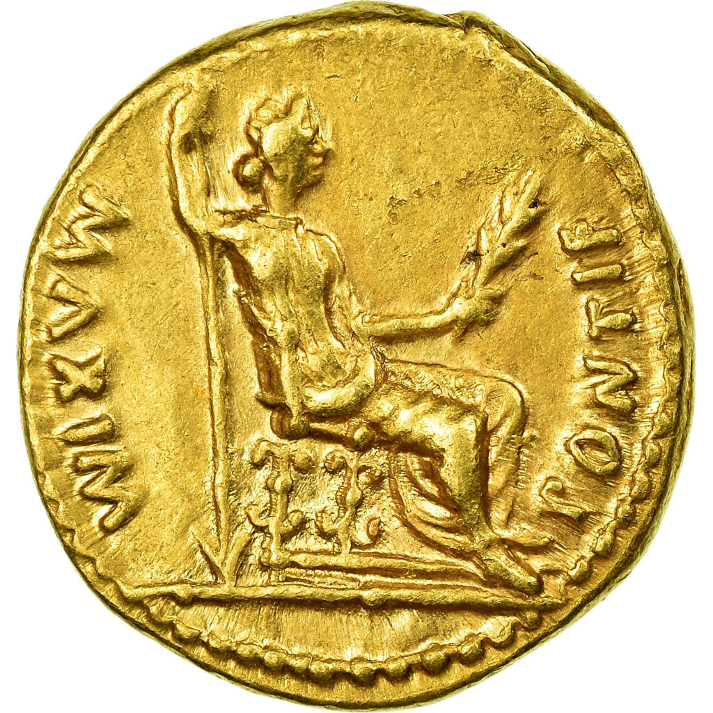 Coin, Tiberius, Aureus, AD 14-37, Lyon - Lugdunum, AU(55-58), Gold, RIC:29