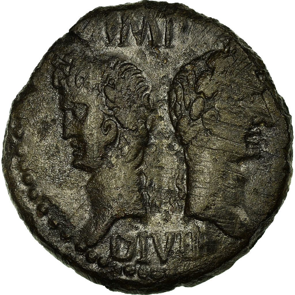 Coin, Augustus, Dupondius, 10-14 AD, Nîmes, VF(30-35), Bronze, RIC:160