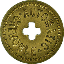 France, 50 Centimes, Token "à consommer", Automatic Grenoble, AU(50-53), Brass