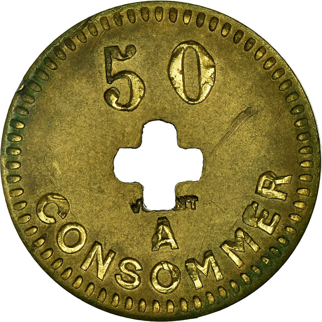 France, 50 Centimes, Token 