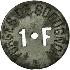 Moneda, Francia, Forges de Gueugnon, Gueugnon, 1 Franc, MBC+, Cinc, Elie:10.10